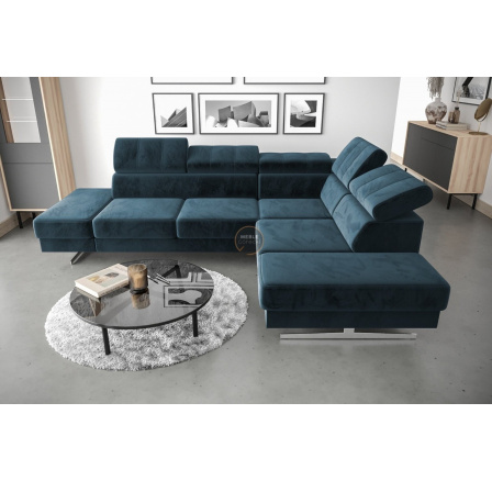 NAROŻNIK EMPORIO 225X300 - prawa , Odcienie granatu