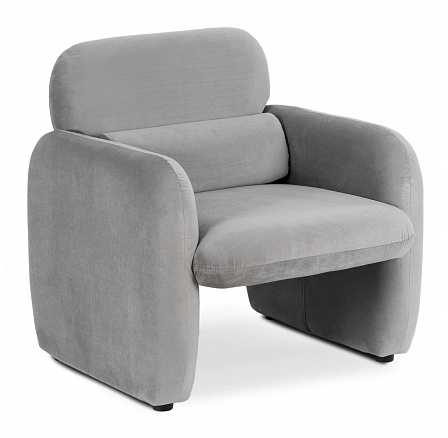 Fotel Wypoczynkowy TOGO Szary Welurowy