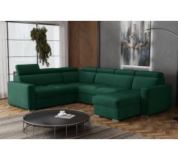 Sedací souprava Petrit U pravá Kronos zelená