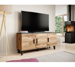 LOTTA 3D komód - 150, wotan tölgy/fekete