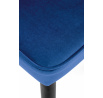 Étkezőszék K446, sötétkék bársony