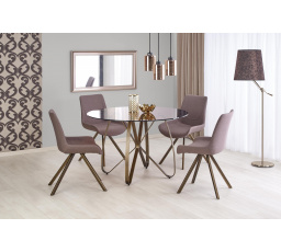 LUNGO étkezőasztal, óarany/barna