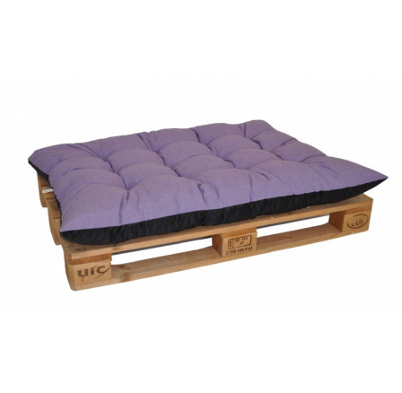 Paletový sedák / zahradní matrace fialový melír
