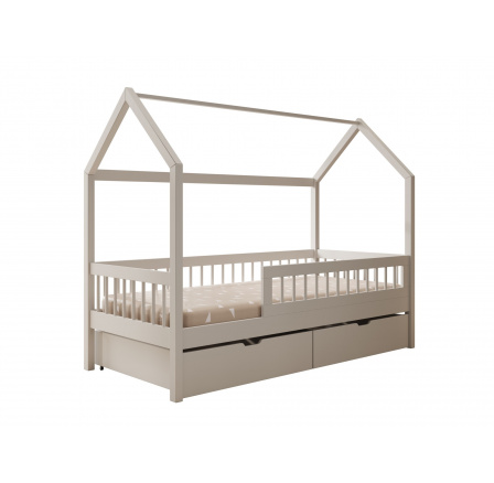 Galicja Házikó Ágy matraccal Fehér+Fehér