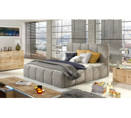 Łoże Edvige + stelaż drew. + pod. gaz. + kont. 140x200 Berlin 01 1