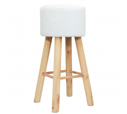 Freya bárszék fehér/természetes