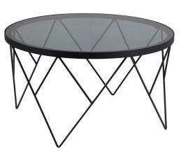 Halstow fekete dohányzóasztal