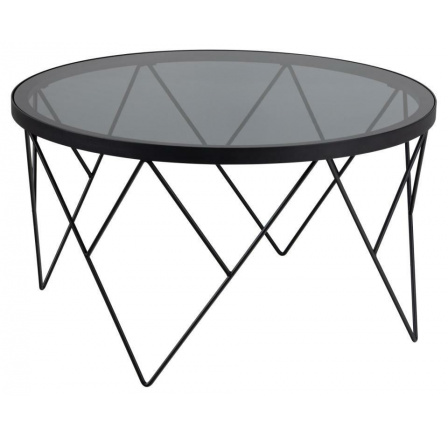 Halstow fekete dohányzóasztal