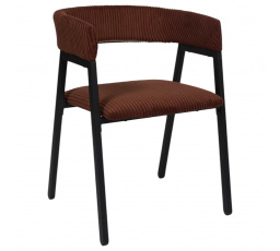 Scott szék terrakotta/fekete kordbársony