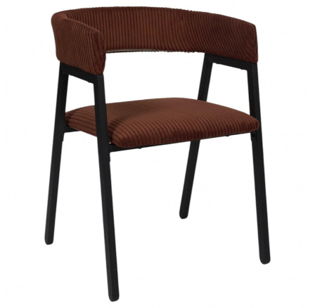 Scott szék terrakotta/fekete kordbársony