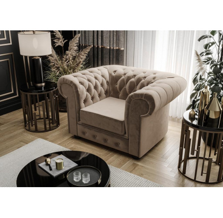 FOTEL MANCHESTER - Wybierz własny kolor - Zapisz swój wybór - Galeria tkanin poniżej