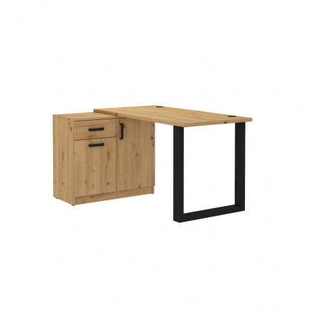 Psací stůl s komodou MATYLDA 130, Dub artisan