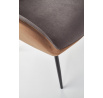 Étkezőszék K392, szürke/barna