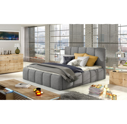 Łoże Edvige + stelaż drew. + pod. stand. + kont. 160x200 Sawana 21 1