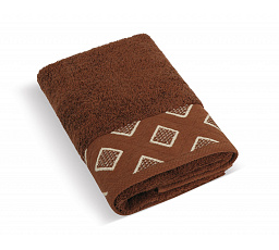 Froté osuška Diamant 70x140cm 500g hnědá