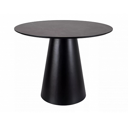 ANGEL 100 étkezőasztal, Szürke márvány hatás/Fekete