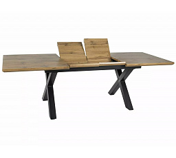 XAVIERO II étkezőasztal, Artisan Tölgy/Fekete matt