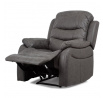 Polohovací křeslo, šedá, látka, TV-4086 GREY