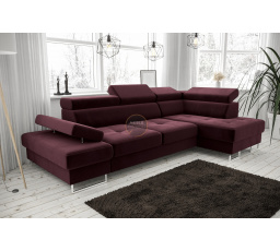 NAROŻNIK GALAXY MINI 170x280 - Odcienie bordowego , prawa