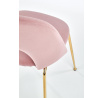 Étkezőszék K385, Világos rózsaszín/Arany