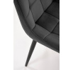 Étkezőszék K580, Fekete Bársony/Fekete