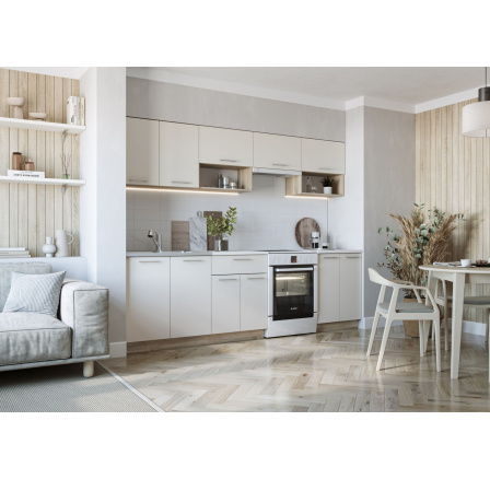 VIOLA 260 konyhabútor, sonoma tölgy/vanília