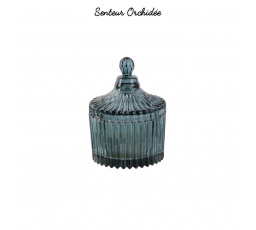 Zöld bohém üveg gyertya