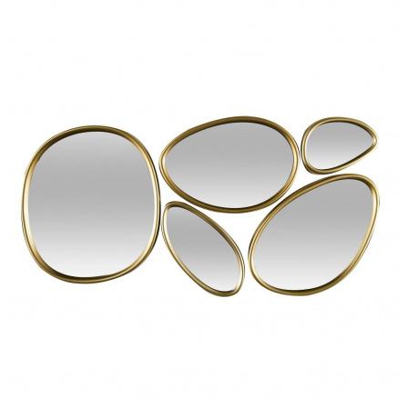 5 darabos Organic Shape tükörkészlet arany