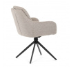 Jídelní židle, béžová, látka, DCH-P3174 LAN2