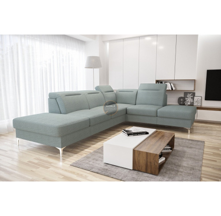 NAROŻNIK TAPICEROWANY OSLO 295x220 - prawa , Odcienie miętowego