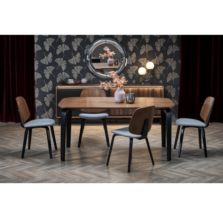 PEDRO étkezőasztal, Dió/Fekete