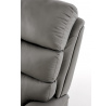 Állítható PERUS fotel, Szürke ökobőr