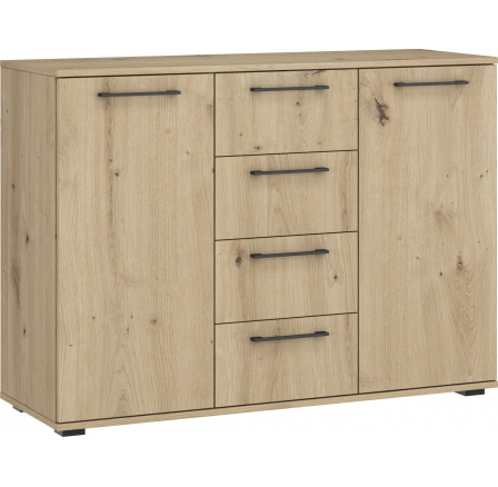 FLEX system szaf modułowych - KOMODA KM-2 dąb artisan