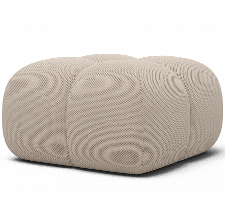 Kárpitozott puff Covio, bézs Calmora 18 bársony 85x52