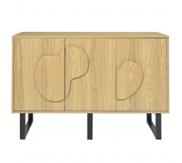 Calypso komód/tálalószekrény tölgy/fekete