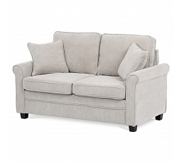 Dvoumístná pohovka, béžová, manšestrová látka, ASB-4170 BGE2