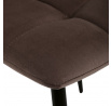 Jídelní židle, hnědá, sametová látka, CT-281 BR4