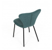Jídelní židle, modrá, látka, CT-S8010 BLUE2