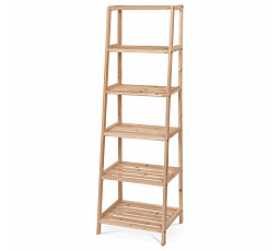 Regál, masiv, hnědá, DR-N134 NAT