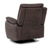 Polohovací křeslo, elektrické zabudované ovládání, hnědá, látka vintage, TV-4094 BR3