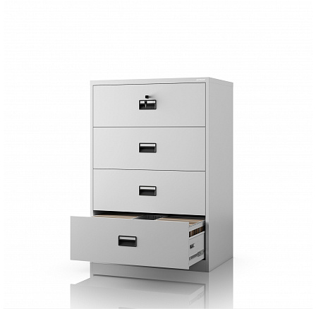 Szürke fém iratszekrény: SARA XL V4, 900 x 1320 x 600 mm