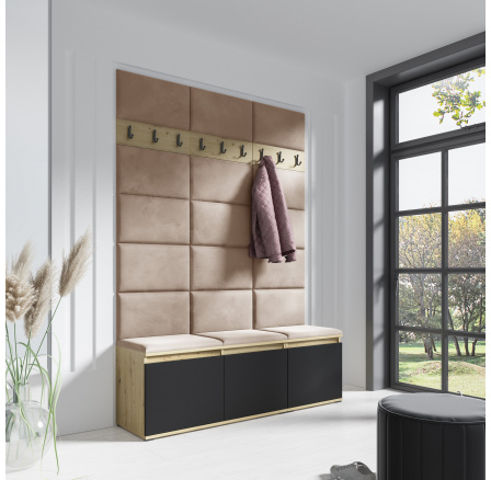 EMI 6 előszobafal, Trinity 04/Artisan + Fekete