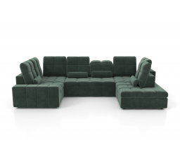 Rohová sedačka s elektricky vysouvatelným sedákem a funkcí spaní Magnelio U