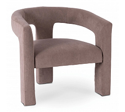 Fotel Wypoczynkowy LILLE Beżowy Welurowy