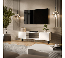 LUCCA 180 2D TV-szekrény, fehér