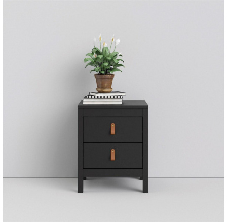 Noční stolek REAL, Černý