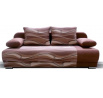 Pohovka Futon, hnědé vlnky