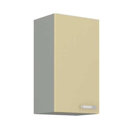 Kuchyňská horní skříňka KARPO 40 G 72 1F, krémový lesk/šedá