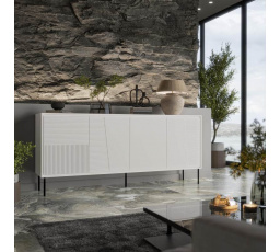 ABI komód, matt fehér/matt fehér