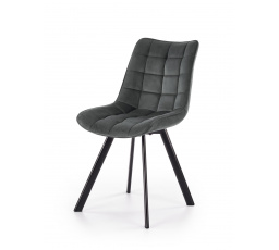 Étkezőszék K332 VELVET, Szürke Bluvel 14/Fekete